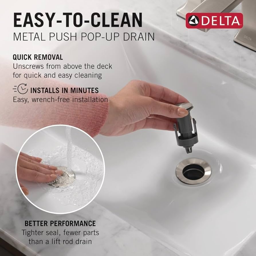 ザ・グリード Amazon.com: Delta Modern Brushed Nickel Bathroom Faucet 1